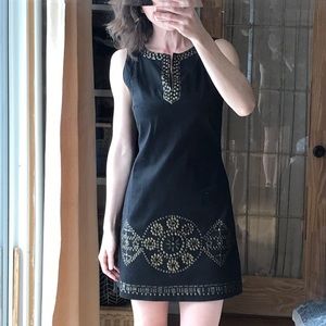 Tribal Sleeveless black mini dress. 2 for $40
